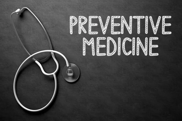 Preventive Medicine on Chalkboard. 3D Illustration. — Stock Photo, Image