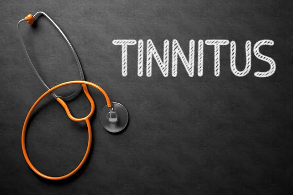 Tinnitus on Chalkboard. 3D Illustration. — Stock Photo, Image