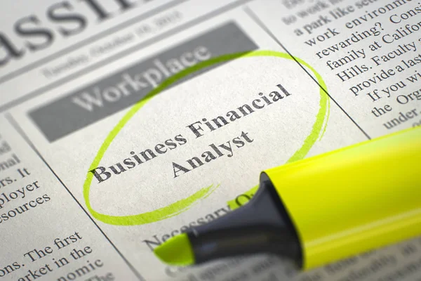 Nu huren Business financieel analist. 3D. — Stockfoto