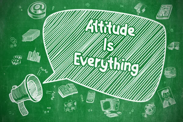 La actitud lo es todo - Concepto de negocio . — Foto de Stock