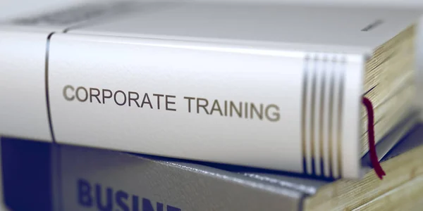 Negócios - Título do livro. Treinamento Corporativo. 3D . — Fotografia de Stock