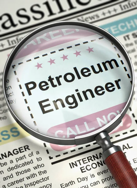 Petroleum Engineer Join Our Team. 3D. — Stock Photo, Image