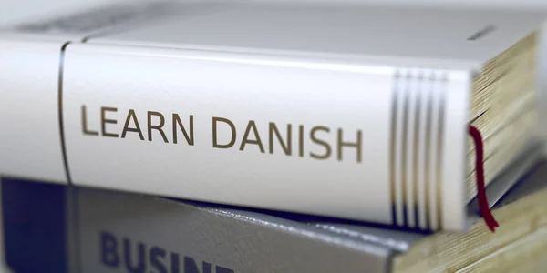 Business - boktitel. Lär dig danska. 3D. — Stockfoto