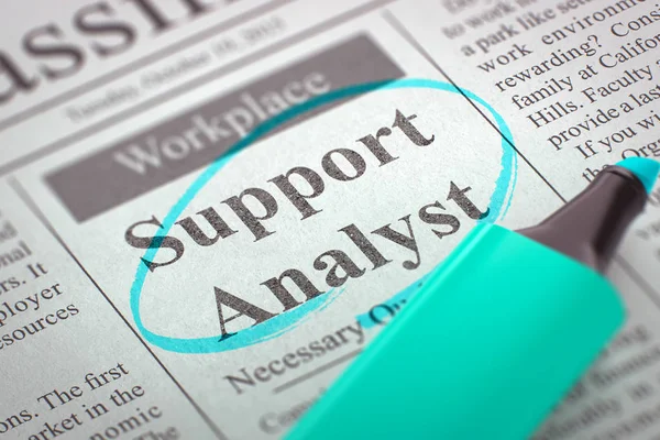 Wurden Support-Analyst eingestellt. 3d. — Stockfoto