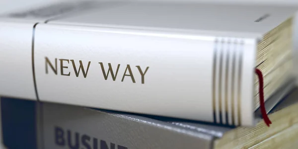 Book Title of New Way. 3d. — Stock Photo, Image