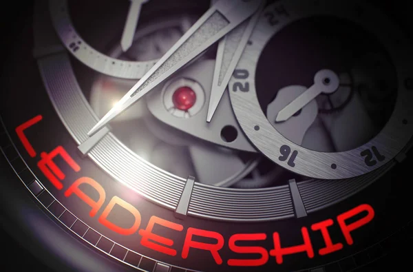 Leadership on the Fashion Watch Mechanism. 3D. — Stock Photo, Image