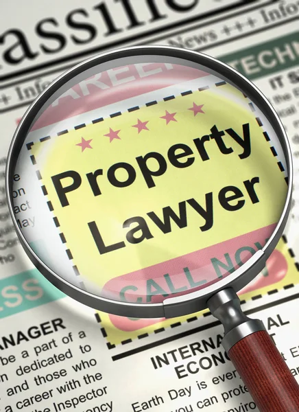 Property Lawyer Hiring Now. 3D. — Stock Photo, Image