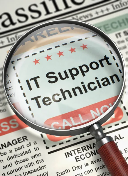 IT Support technicus gezocht. 3D. — Stockfoto