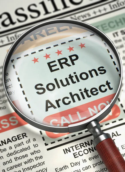 ERP Solutions Architect Versterk ons Team. 3D. — Stockfoto