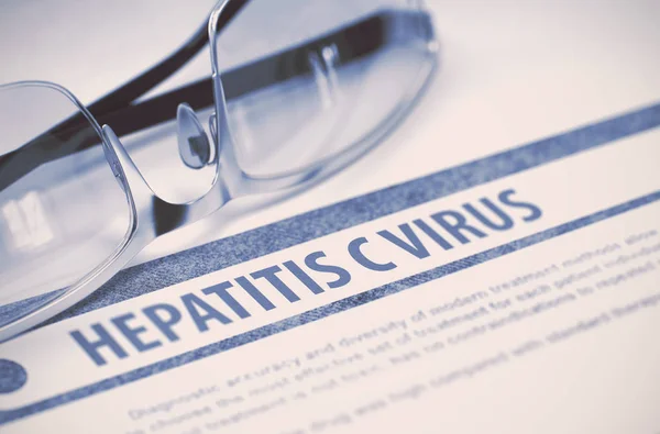 Vírus da hepatite C. Medicina. Ilustração 3D . — Fotografia de Stock