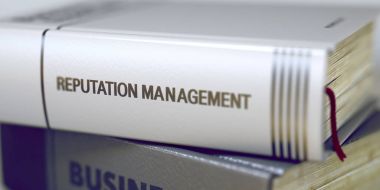 Reputation Management - Business Book Title. 3d. clipart