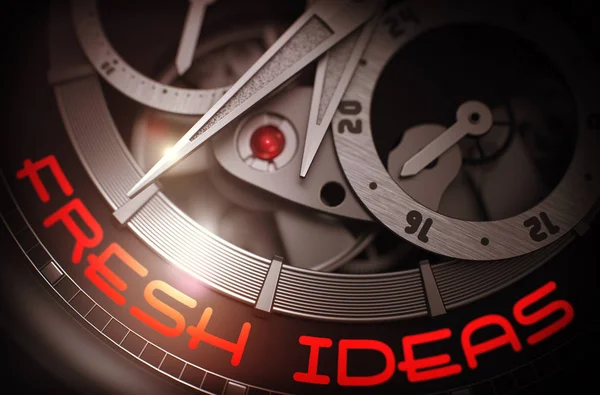 Ideias frescas sobre o mecanismo de relógio de luxo. 3D . — Fotografia de Stock