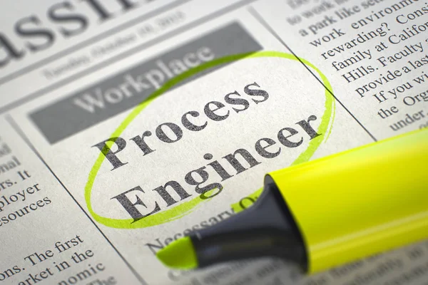 Ingeniero de Procesos Contratando Ahora. 3d . — Foto de Stock