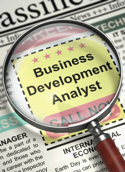 Business Development Analyst Hiring Now. 3D. — Stock Photo, Image