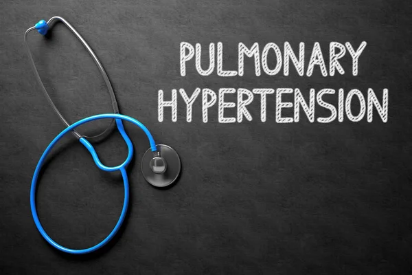 Pulmonary Hypertension on Chalkboard. 3D Illustration. — Stock Photo, Image