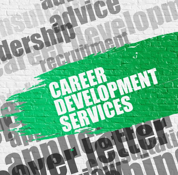 Career Development Services on White Brickwall.
