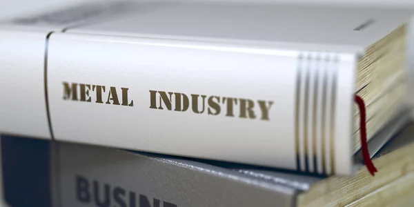 Industrie métallurgique - Business Book Title. 3D . — Photo