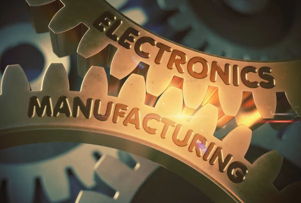 Elektroniktillverkning. 3D. — Stockfoto