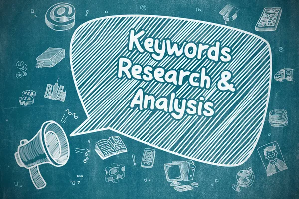 Keywords Research And Analysis - Business Concept. — Stock Photo, Image