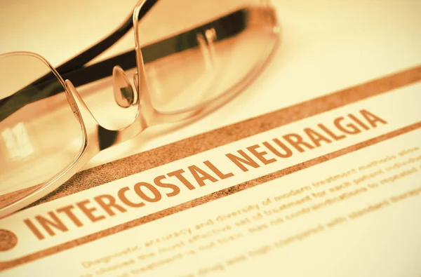Neuralgia intercostal. Medicina. Ilustração 3D . — Fotografia de Stock