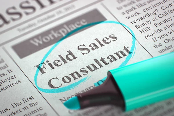 Consultor de ventas de campo contratando ahora. 3d . —  Fotos de Stock