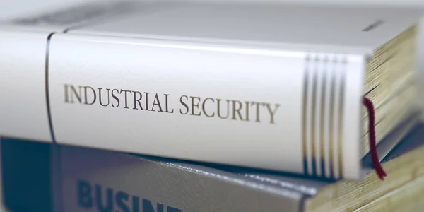 Concetto di sicurezza industriale. Titolo del libro. 3d . — Foto Stock