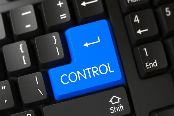 Control - knop van de Computer. 3D. — Stockfoto