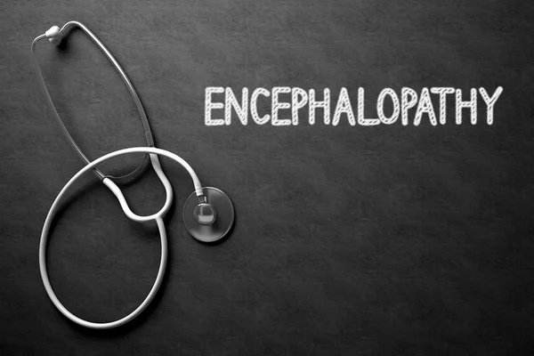 Encephalopathy Handwritten on Chalkboard. 3D Illustration. — Stock Photo, Image