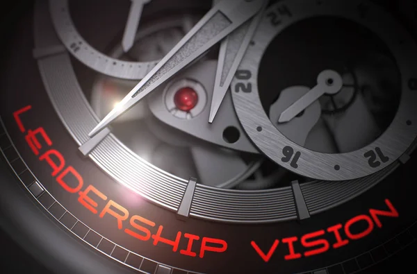 Leadership Vision sur le mécanisme de la montre automatique. 3D. — Photo