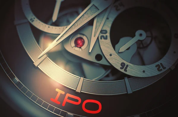 IPO sur le mécanisme de montre pour hommes de luxe. 3D . — Photo