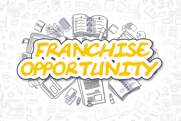 Opportunità di franchising - Business Concept . — Foto Stock