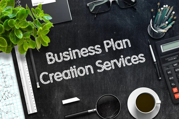 Business Plan Creation Services Concept. 3D render. — Stock Photo, Image