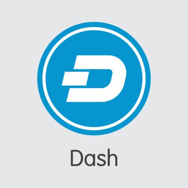 Cryptocurrency Logo sikke - dash.