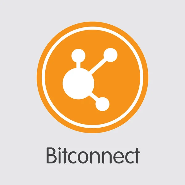 Bitconnect - Logo criptomoneda . — Archivo Imágenes Vectoriales