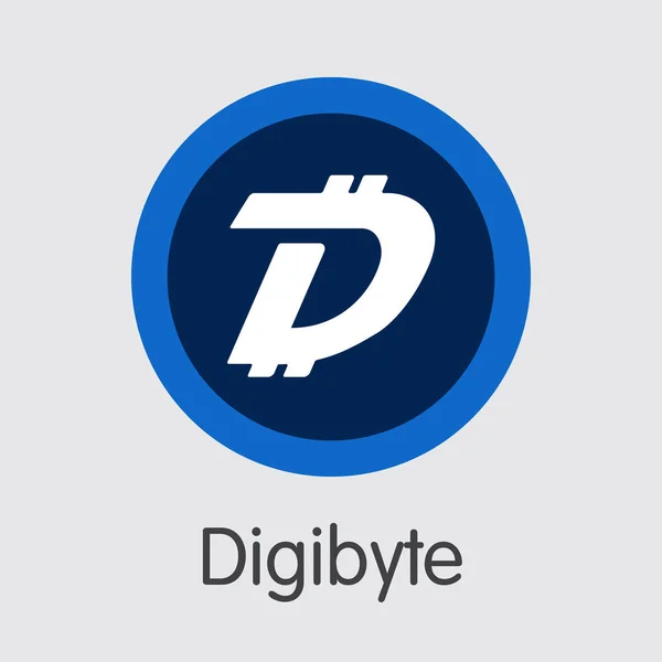 Digibyte - Cryptocurrency Logo. — Stockvector