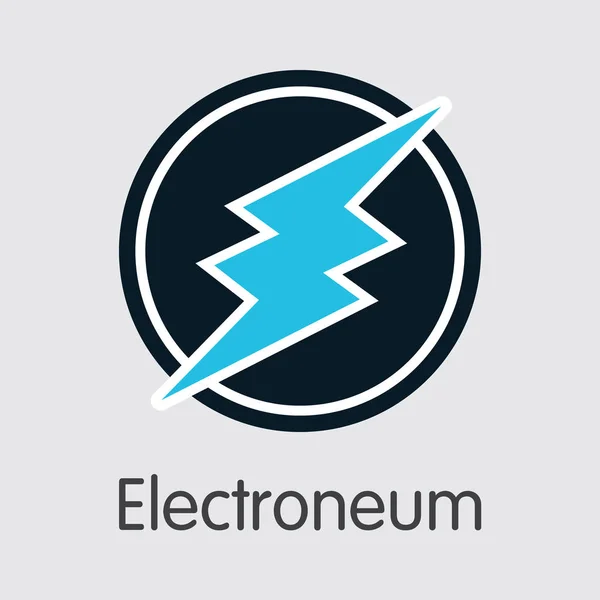 Electroneum - Crypto-monnaie couleur logo . — Image vectorielle