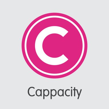 Cappasity sanal para birimi. Vektör Capp öğesi.