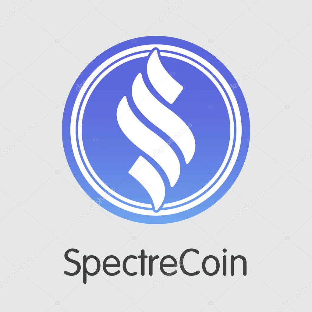 Spectrecoin: Blockchain Illustration. Blockchain, Block Distribution XSPEC Transaction Icon