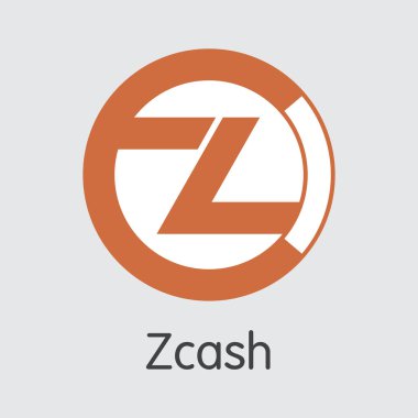Zcash Kripto Döviz Alım - vektör Logo.
