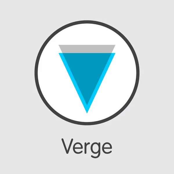 Moeda Virtual Verge - Logotipo do Vetor . —  Vetores de Stock