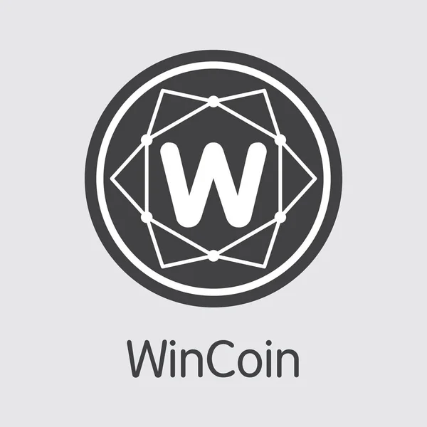 Wincoin Cryptocurrency - Vector munt Image. — Stockvector