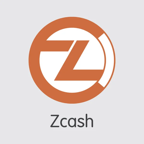 Криптовалюта Zcash - вектор . — стоковый вектор