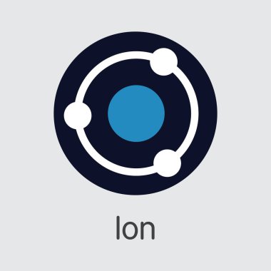 Ion Virtual Currency. Vector ION Element. clipart