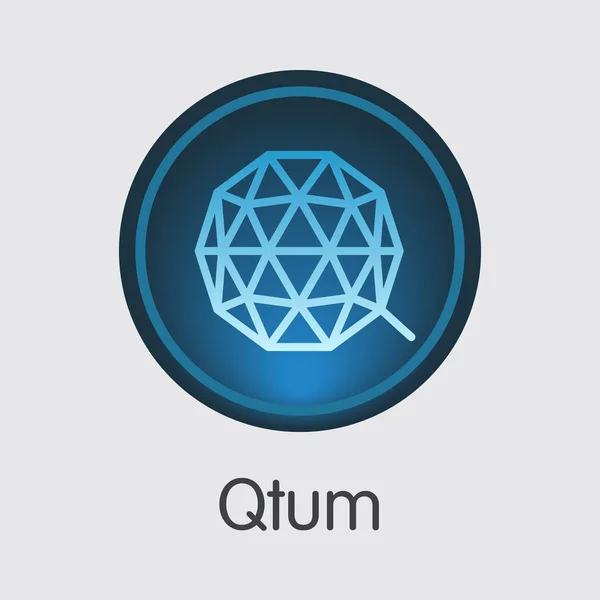 Qtum Crypto walucie. Wektor Qtum Logo. — Wektor stockowy