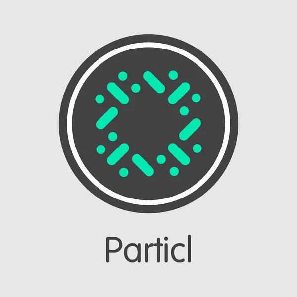 Particl - Cripto Moneda Logo . — Vector de stock