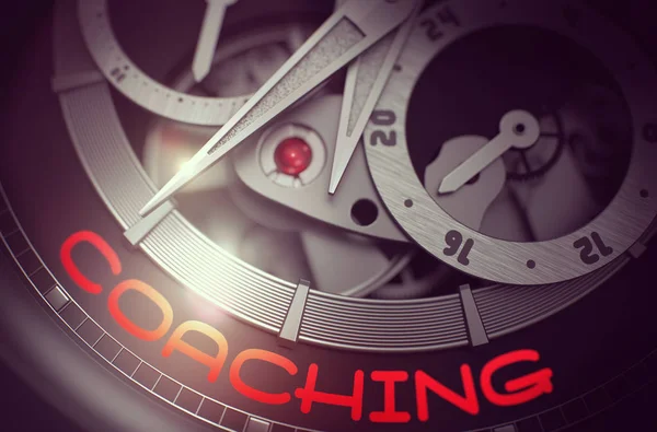 Coaching na moda nadgarstka zegarek mechanizm. 3D. — Zdjęcie stockowe