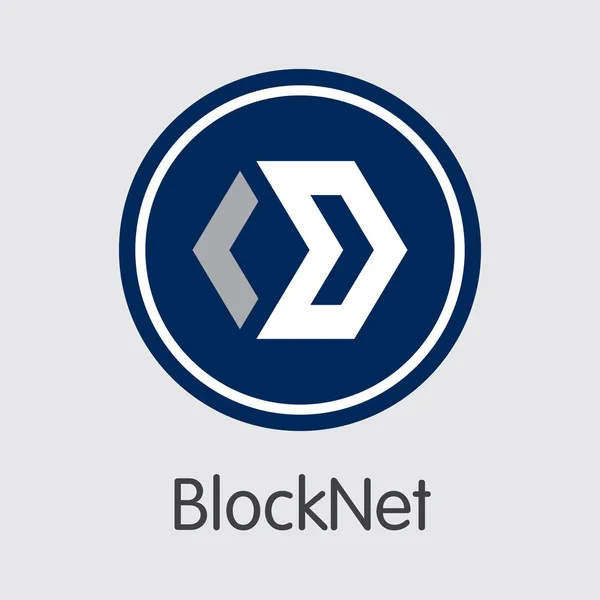 Blocknet digitale valuta - Vector teken pictogram. — Stockvector