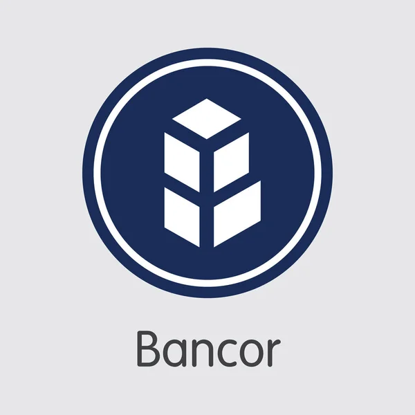 Bancor Digitální měna - prvek vektoru. — Stockový vektor