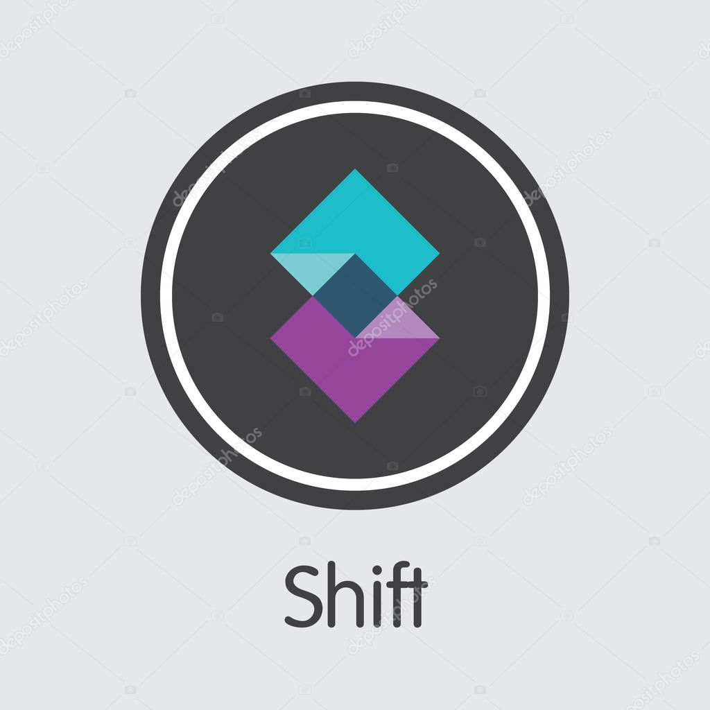 Shift Virtual Currency - Vector Logo.