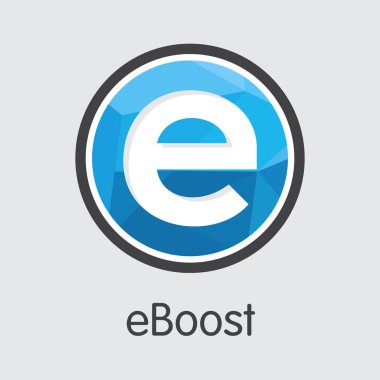 EBoost Kripto Döviz Alım - vektör simgesi.